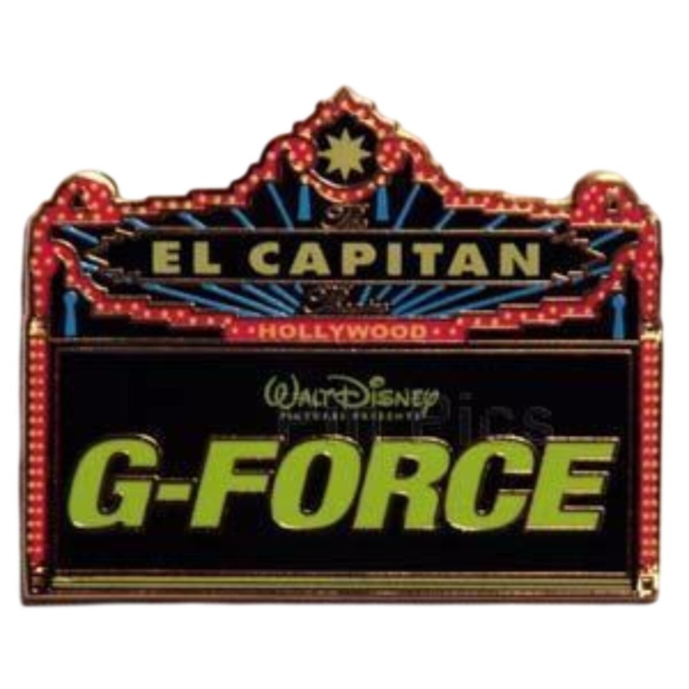 Disney Pin El Capitan Marquee G-Force Soda Fountain Hollywood LE 30072004 DSF‎